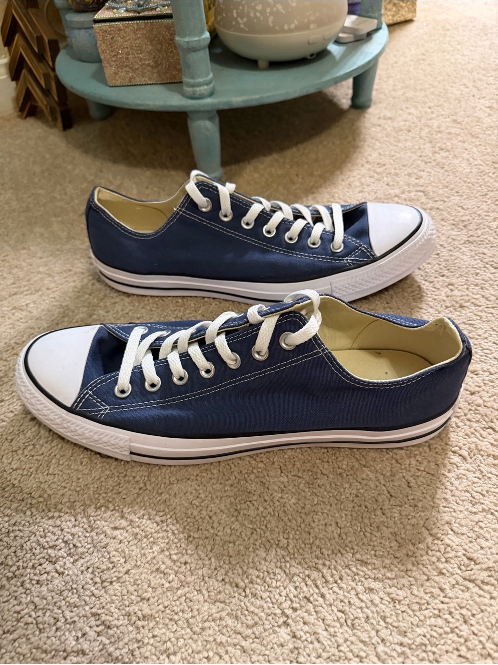 Converse Chuck Taylor All Star Low Top Navy Blue White Sneakers Men’s 11